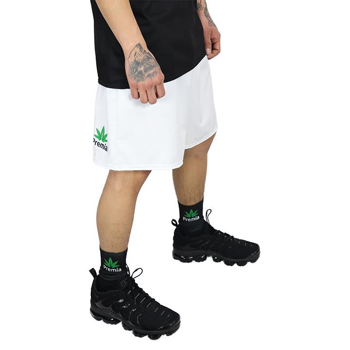 Premia Printed Black Socks Green Leaf