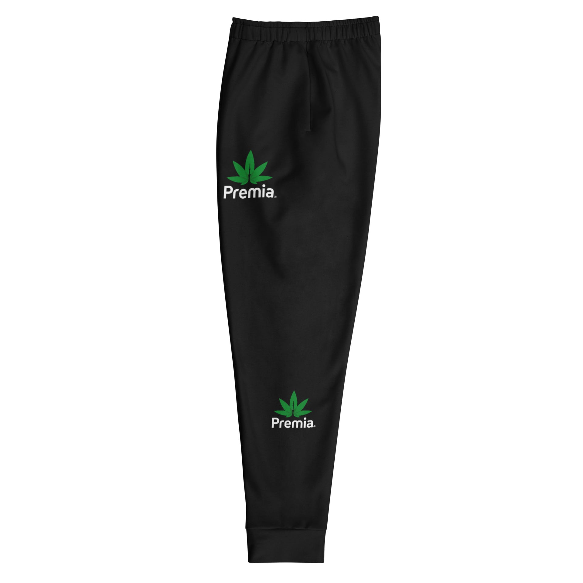 Premia black mens joggers / sweatpants