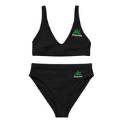 Premia Black Recycled high-waisted bikini